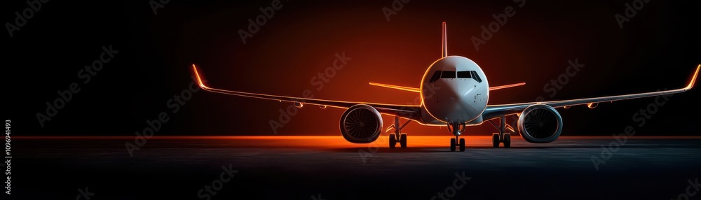 Aufkleber smart plane concept. a connected airplane network enabling high-speed wi-fi and seamless communicati
