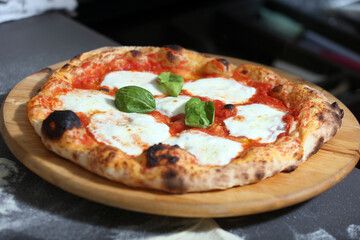 homemade margherita pizza