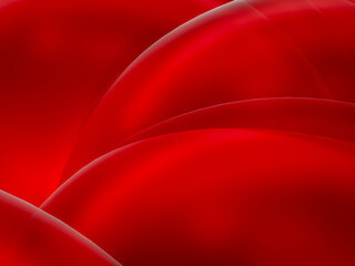 Abstract Red waves geometric background. Modern background design. gradient color. Fluid shapes composition. Fit for presentation design.