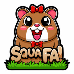 sticker design of Squrel fun