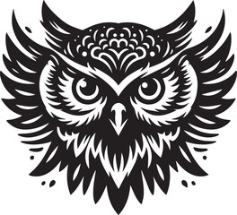 Obraz premium eagle head icon in silhouette with white background