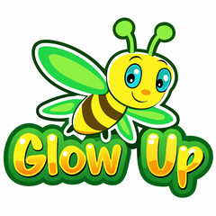 sticker design of glow up