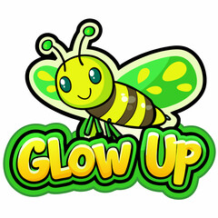 sticker design of glow up