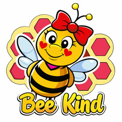 Obraz premium sticker design of be kind