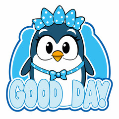 sticker design of good day