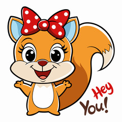 sticker design of hey you