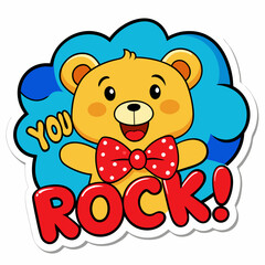 teddy bear with Rock