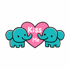 two elephants