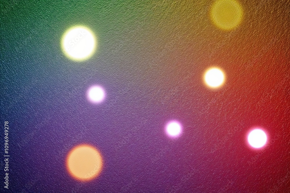 Poster vibrant color gradient background with grainy texture and illuminated spots