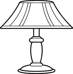 illustration of a lamp vector art design