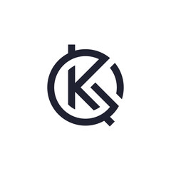 letter GK or KG Logo Design Inspiration