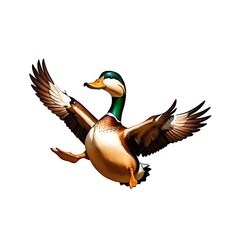Obraz premium flying duck logo isolated on white background , no text