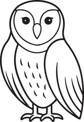 owl on white background vector