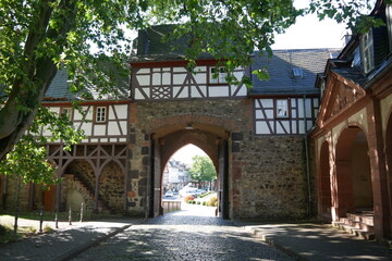 Burgtor an der Burg Friedberg in Hessen