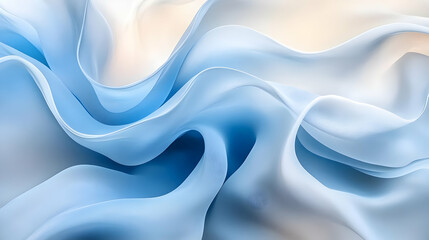 Fototapeta premium Abstract Blue Wave Background Illustration