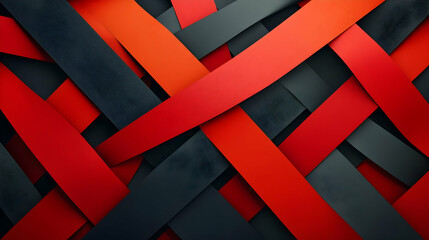 Red Black Abstract 3D Background