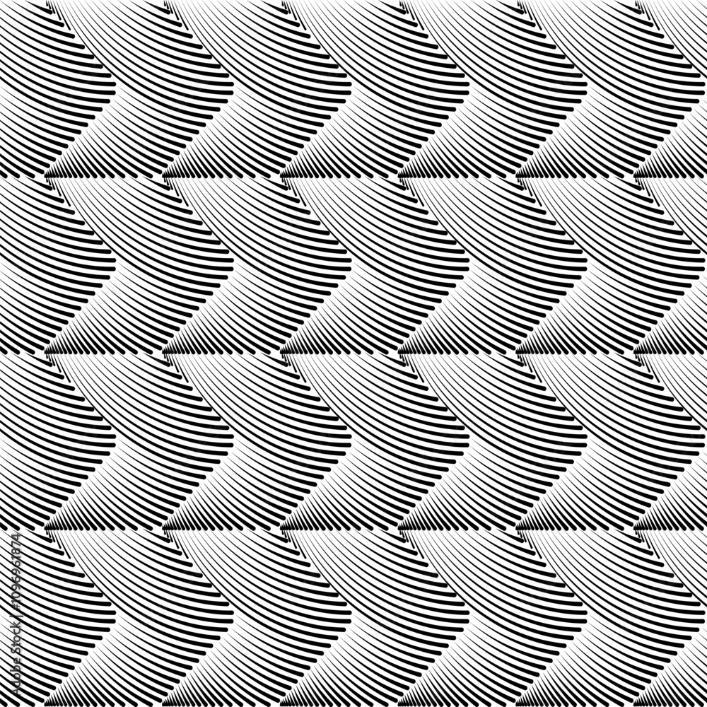 Aufkleber Abstract seamless geometric background with lines as arrows or chevron pattern.