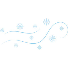 Winter Wind Blowing Snowflake