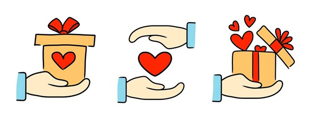 holiday valentine's day. world day of love. beautiful love. doodle icons for valentine's day. valentine's day. beautiful hearts. big love.