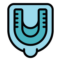 Plastic container showing measurement lines for urinalysis testing in laboratory or hospital setting