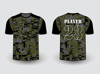 Sports gear template mockup is a perfect fit for all sports. The designs that go on casual wear, shirts, fashion apparel, and all kinds of team uniform