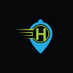 Obraz premium H logo icon design template elements