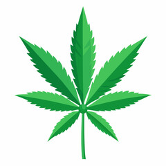 cannabis plant isolated clipart cartoon Illustration drawing