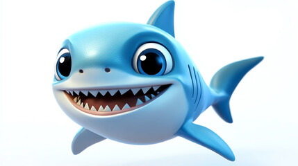 cute shark, AI generated
