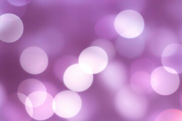 Lavender Bokeh Light Background Texture with Soft Focus and Pastel Purple Reflections