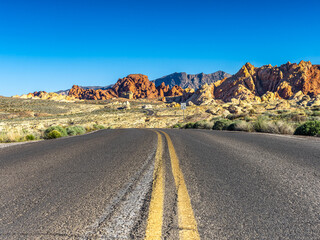 Strasse durch Valley of Fire