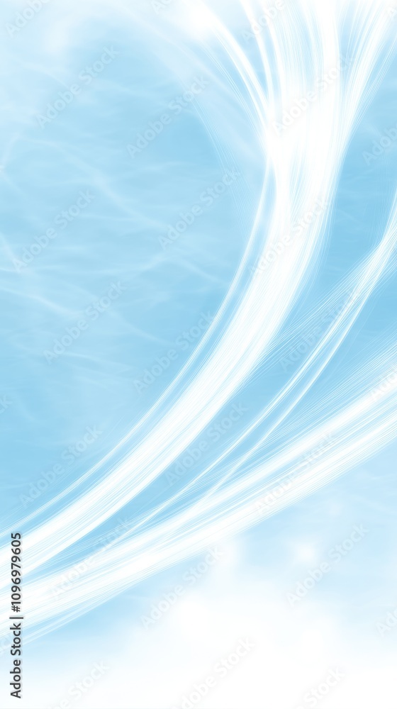 Poster dynamic waves and smooth gradients blend together in a captivating abstract background, ideal for br