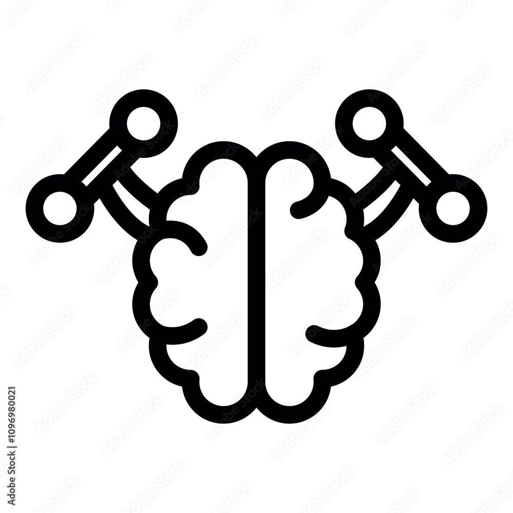 Poster molecular connections stimulating brain activity, representing neural network, cognitive function, a