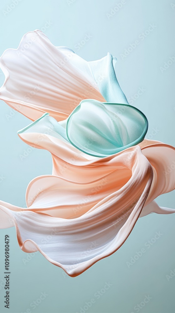 Aufkleber vibrant forms and smooth gradients flow seamlessly, creating a captivating abstract background. this