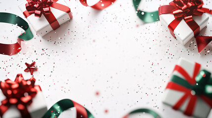 christmas background with gift boxes