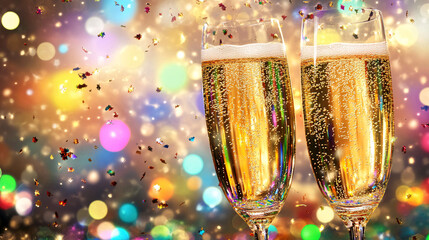 glasses of champagne