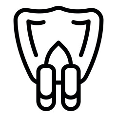 Dental implants showing gingivitis and periodontitis connected by bridge with visible parodontitis