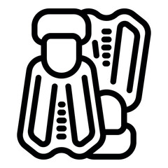 Pair of diving fins featuring adjustable straps and ergonomic design, ideal for enhancing underwater propulsion and maneuverability