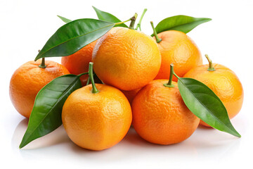 tangerines with leaves