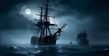 Obraz premium The image shows a large ship