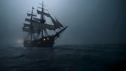 Obraz premium The image shows a large ship