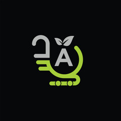 A Leaf Logo Design Vector illustration template