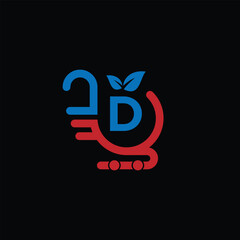 D Leaf Logo Design Vector illustration template