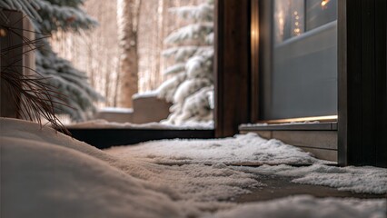 Close-up of Sparkling Snow