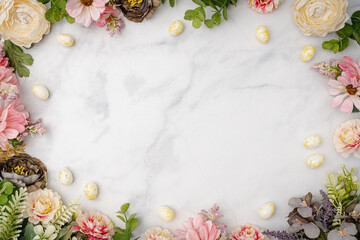 Happy Easter concept with easter eggs