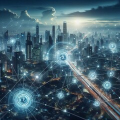 Obraz premium digitale Zukunft