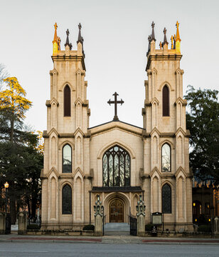 COLUMBIA, SC, USA-8 JANUARY 2020: Trinity Episcopal Cathedral, on Sumter St. in downtown, consecrated in 1857.