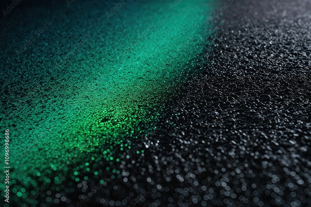 Aufkleber sapphire green illumination on dark background with smooth color gradient design