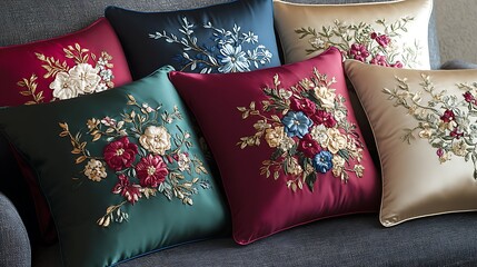pillows on a bed