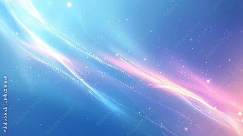 Poster a mesmerizing abstract background featuring soft gradients of blue and pink hues, creating a serene 