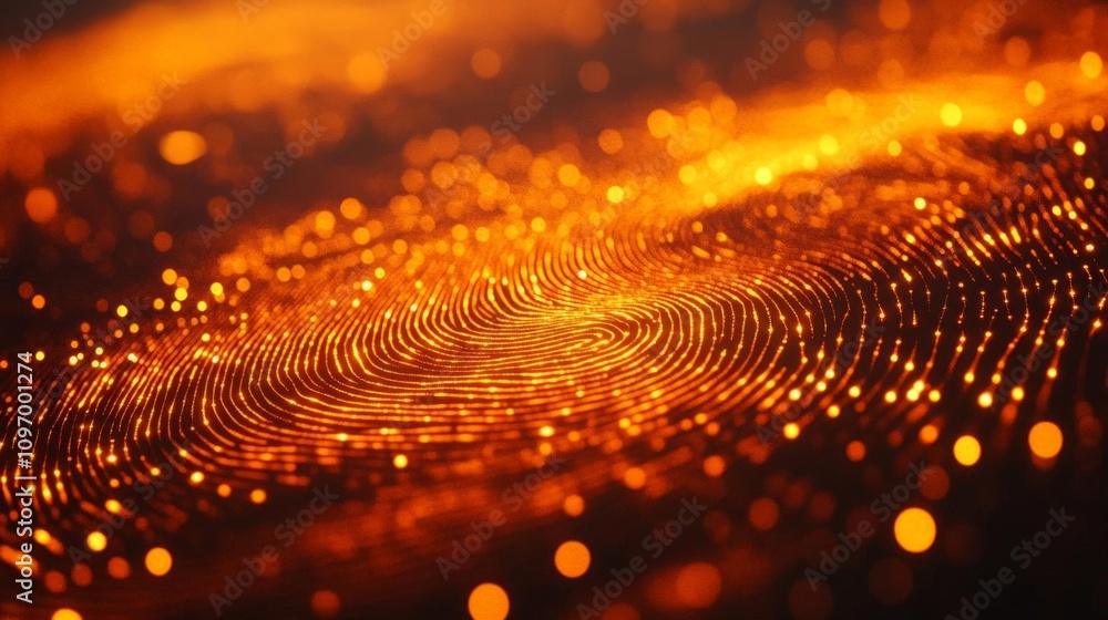 Aufkleber a mesmerizing abstract background featuring swirling golden lights and patterns, perfect for use in 
